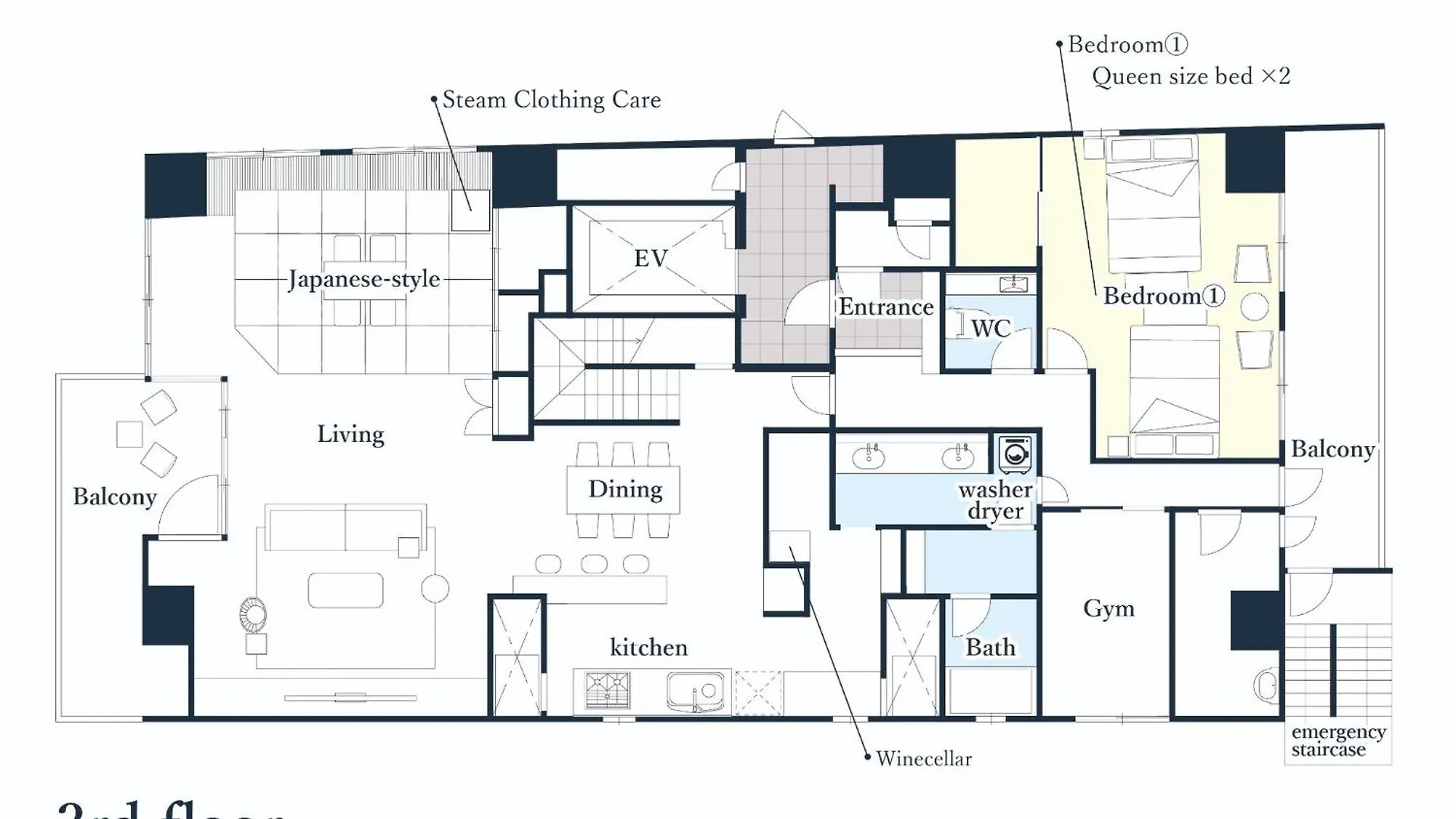 Calante Yuhigaoka 3-4F, 5-6F - Vacation Stay 16311 Osaka Apartament